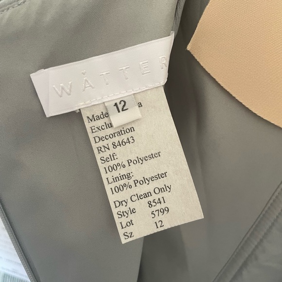 Watters and Watters French Blue Gown 8541 - Picture 6 of 6